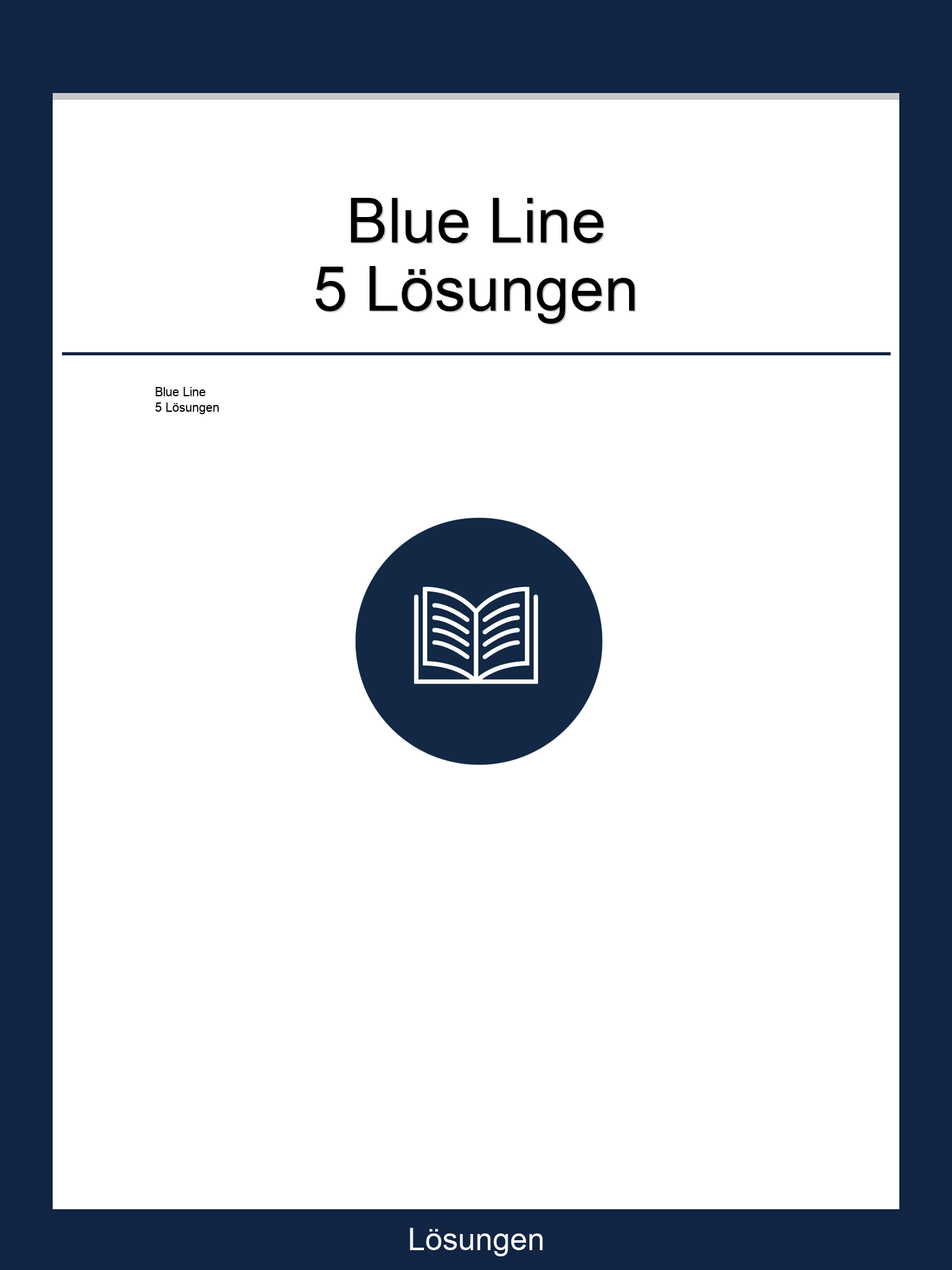 Blue Line 5 Lösungen