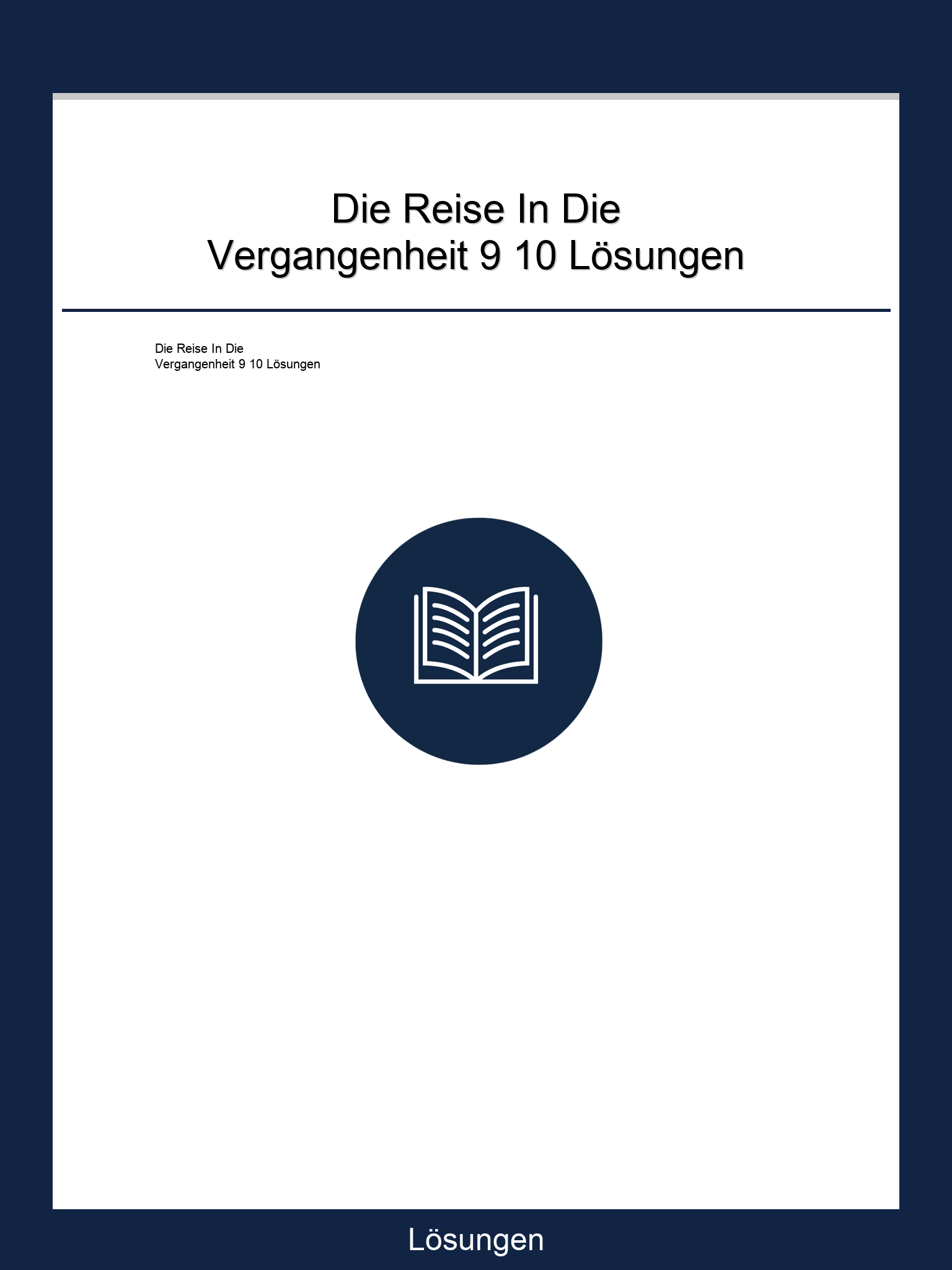 Die Reise In Die Vergangenheit 9 10 Lösungen PDF
