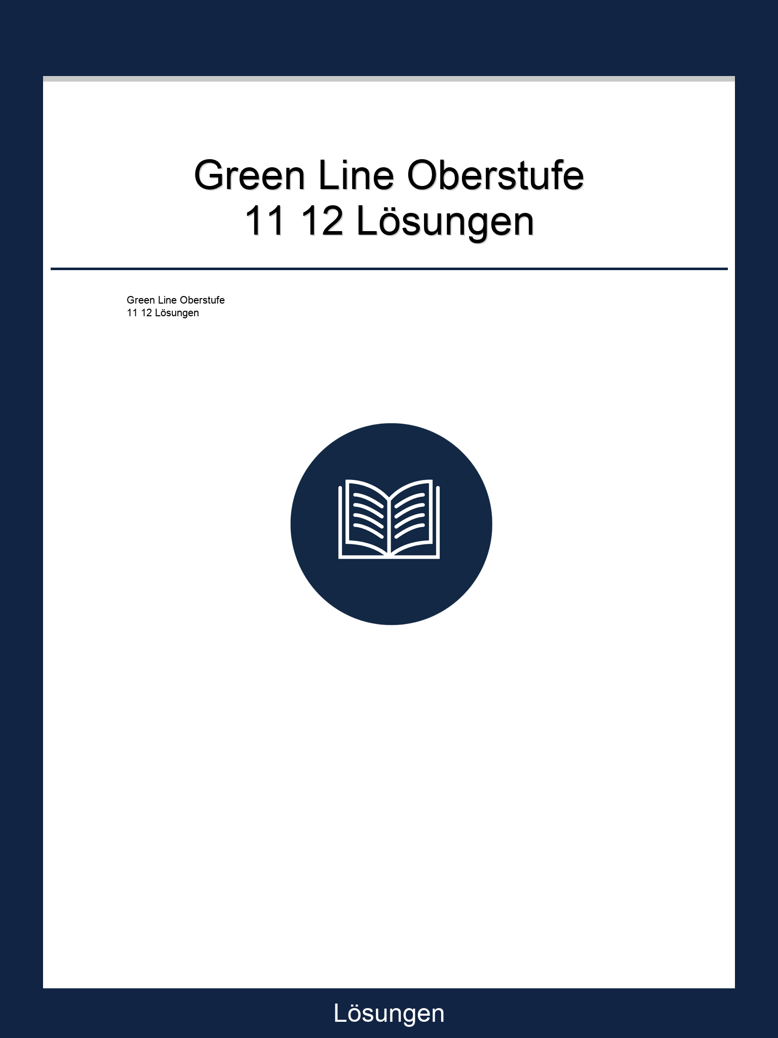 Green Line Oberstufe 11 12 Lösungen PDF