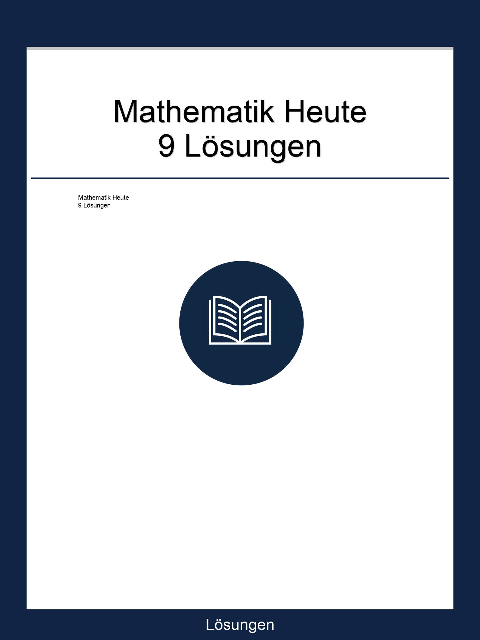 Mathematik Heute 9 Lösungen Online