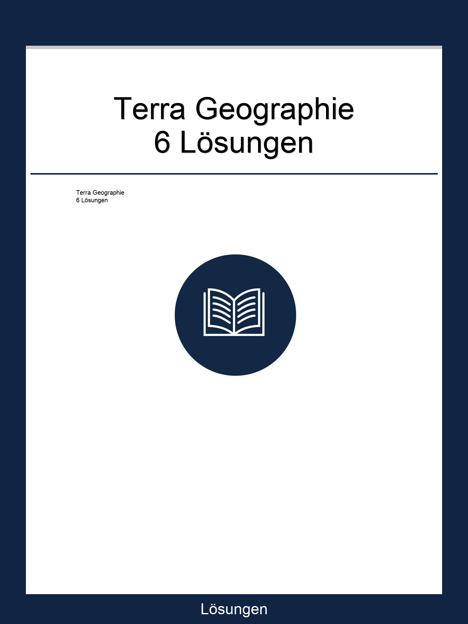 Terra Geographie 6 Lösungen PDF